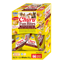 INABA Fun Bites hondensnacks kip wraps kip met kaas 12 g x 8 verpakkingen