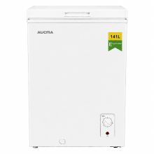 AUCMA 141 L omkeerbare vrieskist, omschakelbare koelkast & vriezer, mini diepvrieskast met open bovenkant, energieklasse E, stille werking, 7 traps thermostaat, uitneembaar mandje & ontdooi afvoer, geschikt voor huis, appartement & garage
