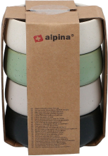 Alpina set van 4 kleine keramische kommen   9,5 cm, meerkleurig