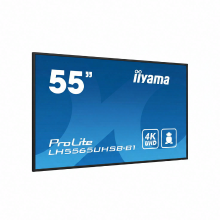 Iiyama LH5565UHSB B1 digitaal informatiebeeldscherm kioskontwerp 138,7 cm (54,6 in.) Led Wi Fi 800 cd/m² 4K Ultra HD zwart ingebouwde processor Android 11 24/7