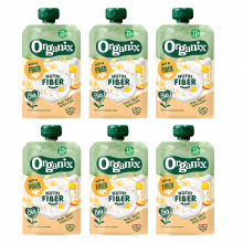 Organix   Bio Nutri Fiber Mango Yoghurt Banaan Havermout 12 M+ 100 g x 6