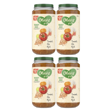 Olvarit tomaat kip rijst 12M+ 250 g * 4