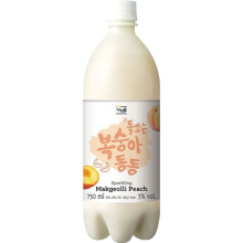 WOORISOOL Rijstwijn Makgeolli Perzik 3% Alc 750 ml