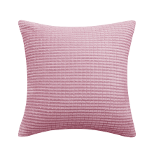 Deconovo fluwelen kussenhoes roze kleur 50x50 cm 1 stuk