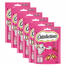 Catisfactions Kattensnacks Rundvleessmaak 6 x 60 g