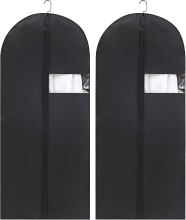 ANQI Kledingzakken, 120 x 60 cm, kledinghoesje voor pak, set van 5, jaarwissel aanbieding, top cadeau ideeën