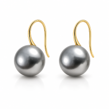 VoxorAI EH5 houtskoolgrijze pareloorbellen, oorclips, oorhaakjes en oorsieraden, subtiele luxe, hoogwaardig, trendy, veelzijdig, nieuwe bestseller