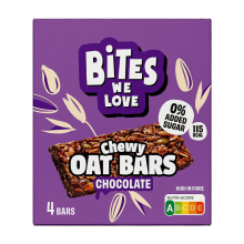 Bites We Love taaie haverrepen chocolade   4 st.