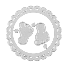 WhereHike babyvoetjes snijmallen voor kaarten maken, metalen snijmallen en preegmallen voor papier, benodigdheden voor plakboeken, doe het zelf albums en kaarten maken