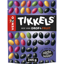 Venco Tikkels Drop & Fruit   245 g