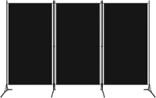 VidaXL Kamerscherm met 3 panelen   Zwart, 260 x 180 cm