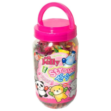 ABC Jelly Dierenvriendjes Jelly Rietjes Pot   Gemengde Smaken 800 g
