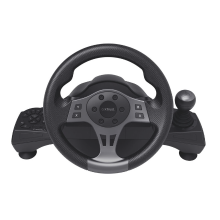 Trust GXT 289 Movi   Racestuur met pedalen   Vibration Feedback   270 graden draaibereik   Voor pc   Zwart