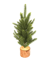 Daisy Darcy 35 cm tafelboom schorsvoet Natuurlijk materiaal: Schorsvoet