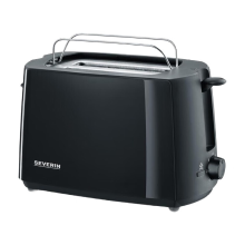 Severin AT 2287 broodrooster met ingebouwde bakaccessoire, zwart