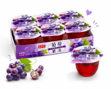 SHENG XIANG ZHEN fruitgelei druivensmaak met vruchtvlees 1080 g (pak van 6)