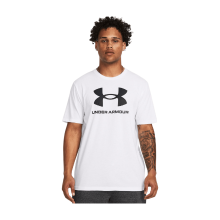 Under Armour Heren T shirt Korte Mouwen Wit / Zwart Sportstyle Collectie XL