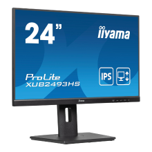 Iiyama ProLite 24'' IPS 3 zijdige randloze monitor met in hoogte verstelbare standaard