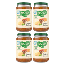 Olvarit maaltijd 8 maanden+ spaghetti bolognese 200 g * 4