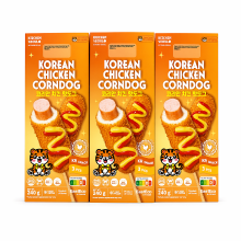 Rengi Koreaanse stijl kip & maïs hotdogs 240 g – 3 x 3 x 80 g