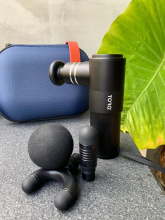 Torq Professionele Aluminium Mini Massage Gun met Reisetui   Compact Massagepistool