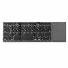 VoxorAI Voxis B033 Drieluiks Draadloos Bluetooth Compact Draagbaar Mini Toetsenbord met Touchpad, compatibel met meerdere systemen voor tablets, smartphones en computers