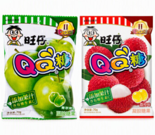WANT WANT QQ Gummy Snoepjes (Lychee + Appel) 70 g * 2