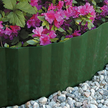 TENAX Ondadeco Plastic Tuinrand   Groen, 9 cm x 10 m