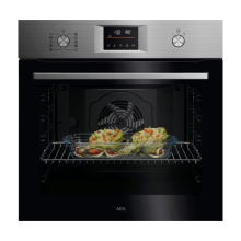 AEG OU5PB40SM Inbouw Elektrische Oven   72 liter inhoud   Pyrolytische zelfreiniging   Energieklasse A++   45 kookprogramma's   Zwart/Roestvrij staal