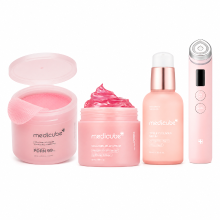 Medicube Roze Collageen 4 Stappen Glow Set