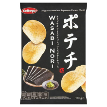 KOIKEYA Potechi Belgische aardappelchips   Wasabi Nori 100 g