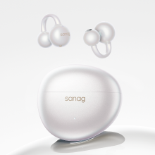 Sanag S7S ultragevoelige sportkoptelefoon met lange gebruiksduur, botgeleiding, Bluetooth, ooromsluitend en Open AI vertaling