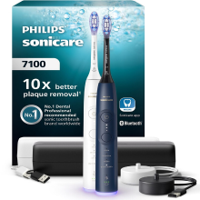 Philips Sonicare DiamondClean 7100 HX7429 02 Elektrische Tandenborstel   2 stuks   Premium reisetui   4 standen