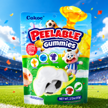 Cokoc afpelbare gummies voetbal 60 g