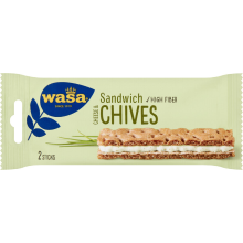 Wasa Sandwich Kaas & Bieslook   3 x 37 g