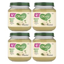 Olvarit bloemkool babypuree 4M+ 125 g * 4