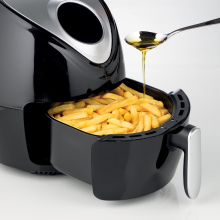 Ariete 4616 Airy Fryer Hete Lucht Friteuse 2,6 Liter 1300W   Zwart