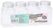 Opslagpotten Set   4 stuks, 110 mL, Meerdere Kleuren
