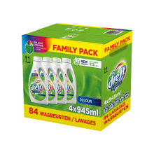 Dreft FAMILYPACK VLOEIBAAR WASMIDDEL COLOR 4 x 945 ml