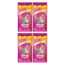 Whiskas Kattensticks kipsmaak 3* 4 = 12 x 6 g