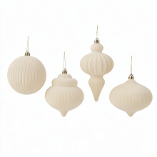 4 Stuks rode fluwelen kerstcadeaudozen, kerstornamenten, klassieke kerstballen voor de kerstboom, decoratie voor de feestdagen, cadeaus en feestartikelen