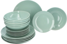 Secret de Gourmet Colorama Servieset   18 stuks, Glanzend muntgroen