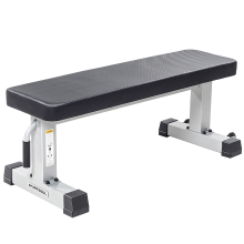 SPORTSOUL Stabiele platte gewichtbank voor thuis, krachttraining, stabiele montage, draagvermogen 610 lb