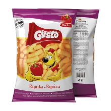 Gusto paprikamaïspuffs – knapperige paprikamaïssnack (80 g)