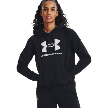 Under Armour Dames Ua Rival Fleece Big Logo HD Zwart/Wit Rival Collection LG