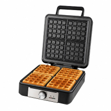 Emerio WM 132235, Belgische wafelijzer, 4 wafels, zwart