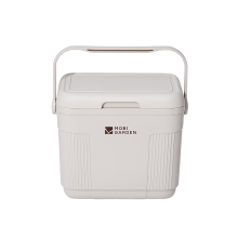 Mobi Garden, Draagbare geïsoleerde koelbox, Voedselveilige ijsbox, Campingauto reis picknick opbergbox, 10 L, Wit, Langdurige isolatie, Opbergruimte met grote capaciteit