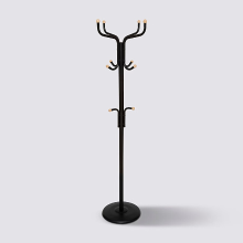 5Five Vrijstaande Kapstok   Zwart, 178 cm, 11 Haken