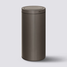 5Five Delta automatische prullenbak 40 l zwart metaal