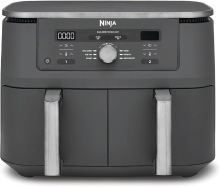 Ninja DZ400EU Dual Zone Airfryer   6 in 1 functies   9,5 liter inhoud   2470 W   2 onafhankelijke lades   Sync Finish